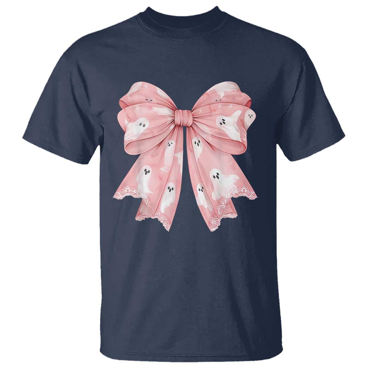 pink-ghost-bow-coquette-t-shirt-cute-girlly-boo-sheet-halloween-spooky-season