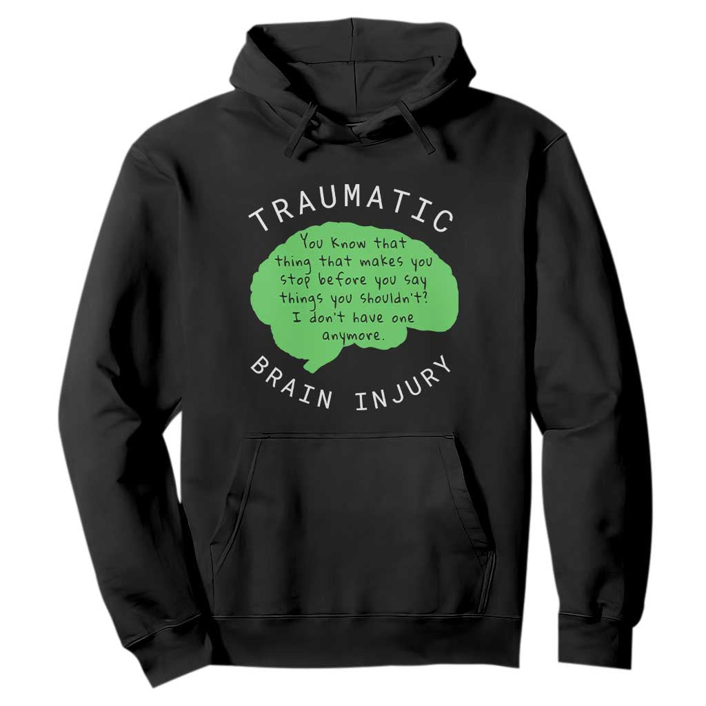 Traumatic Brain Injury Support Hoodie TBI Warrior Fighter Squad