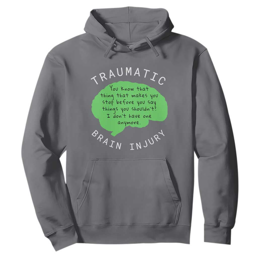 Traumatic Brain Injury Support Hoodie TBI Warrior Fighter Squad