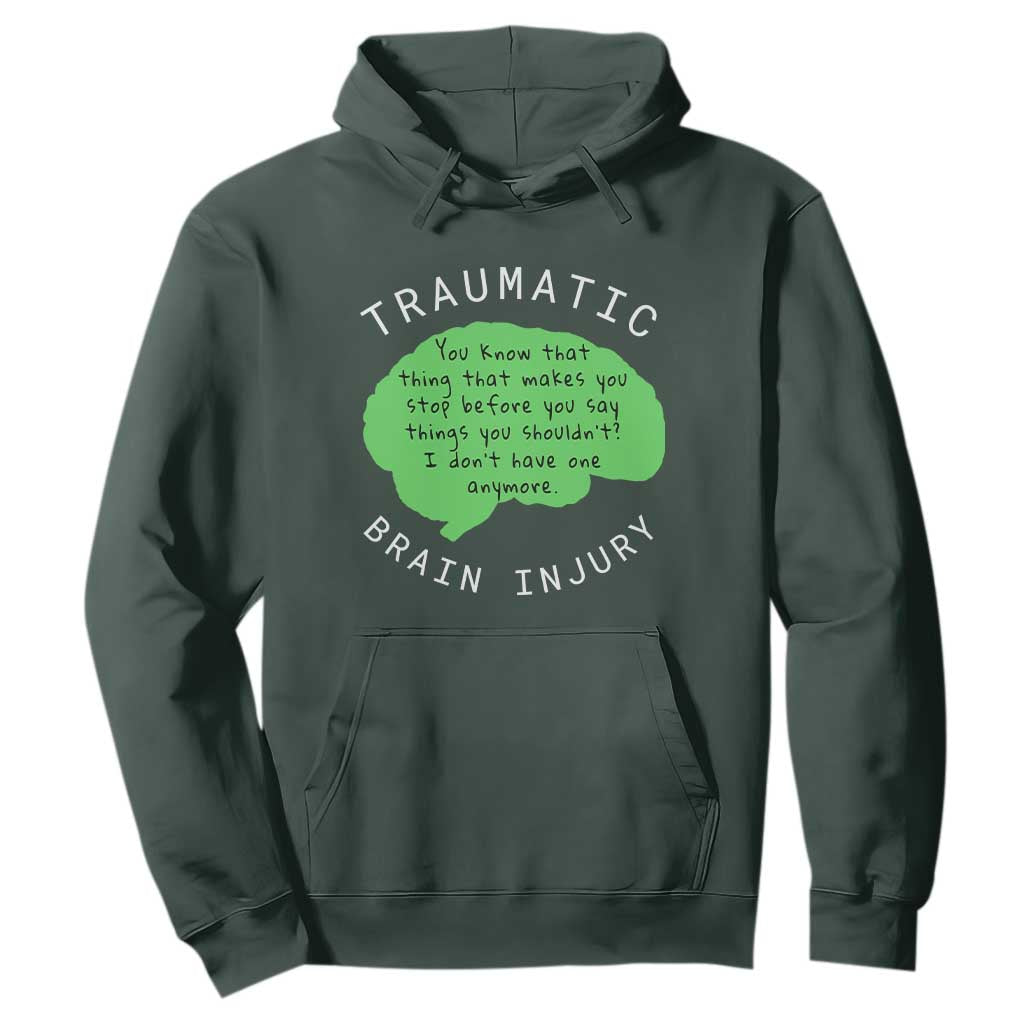Traumatic Brain Injury Support Hoodie TBI Warrior Fighter Squad