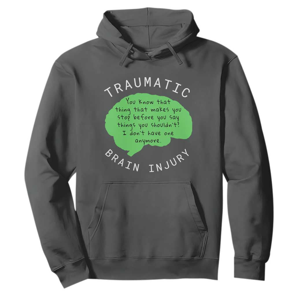 Traumatic Brain Injury Support Hoodie TBI Warrior Fighter Squad