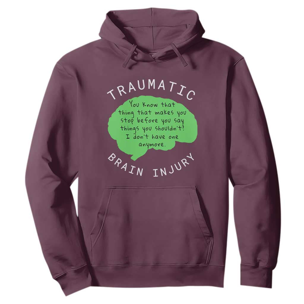 Traumatic Brain Injury Support Hoodie TBI Warrior Fighter Squad