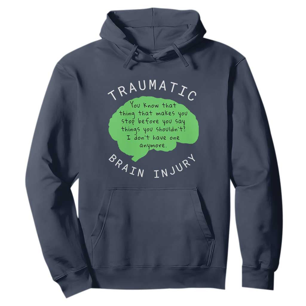 Traumatic Brain Injury Support Hoodie TBI Warrior Fighter Squad