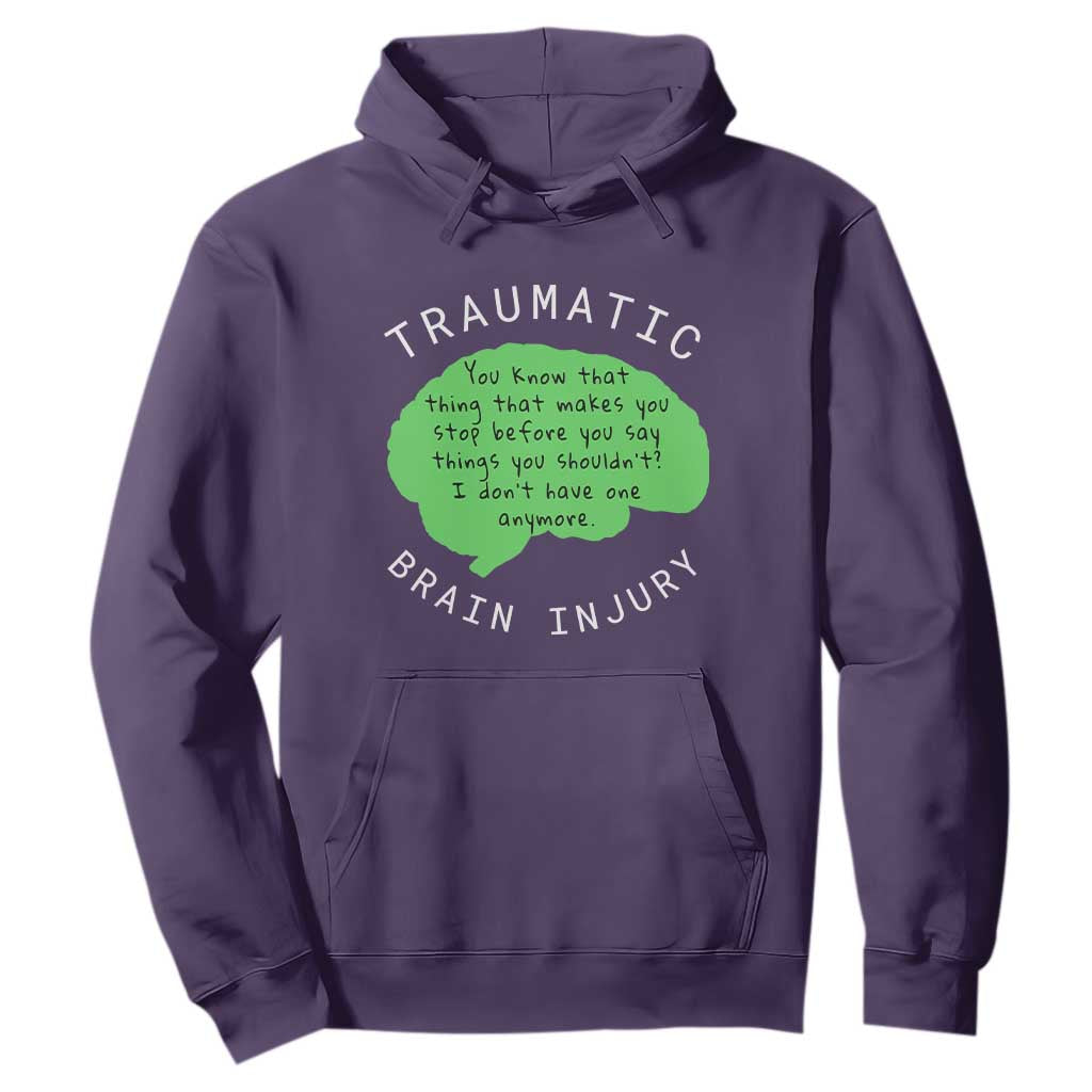 Traumatic Brain Injury Support Hoodie TBI Warrior Fighter Squad