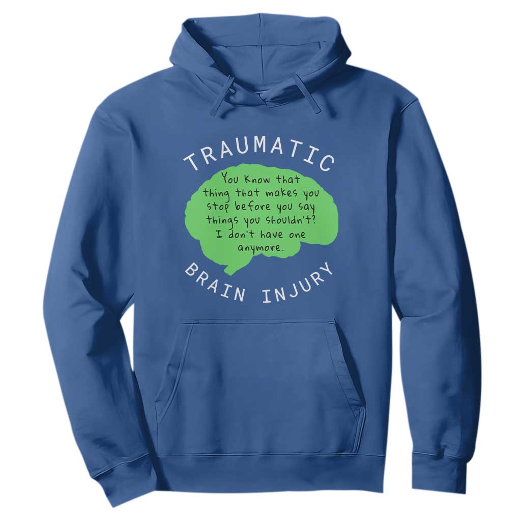 Traumatic Brain Injury Support Hoodie TBI Warrior Fighter Squad