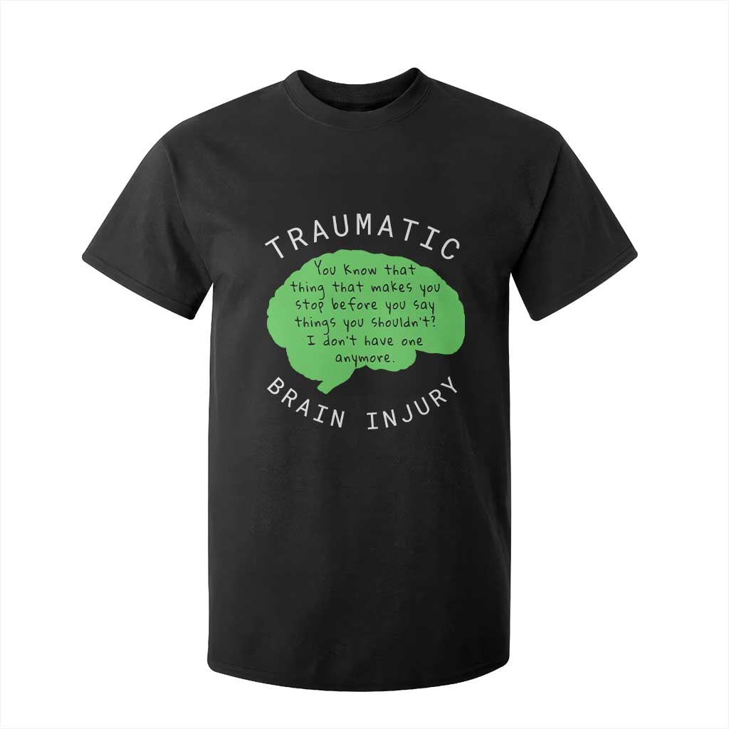 Traumatic Brain Injury Support T Shirt For Kid TBI Warrior Fighter Squad