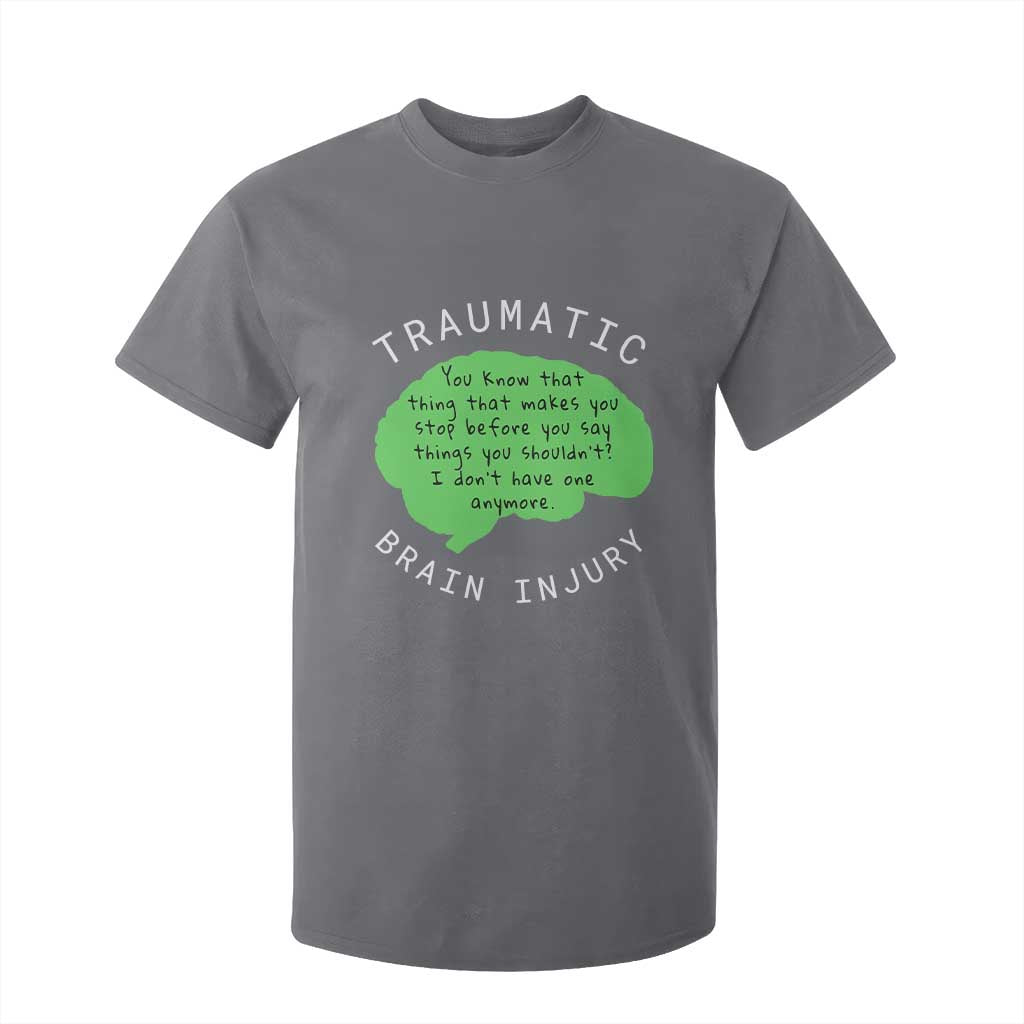 Traumatic Brain Injury Support T Shirt For Kid TBI Warrior Fighter Squad