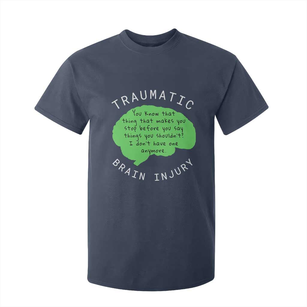 Traumatic Brain Injury Support T Shirt For Kid TBI Warrior Fighter Squad