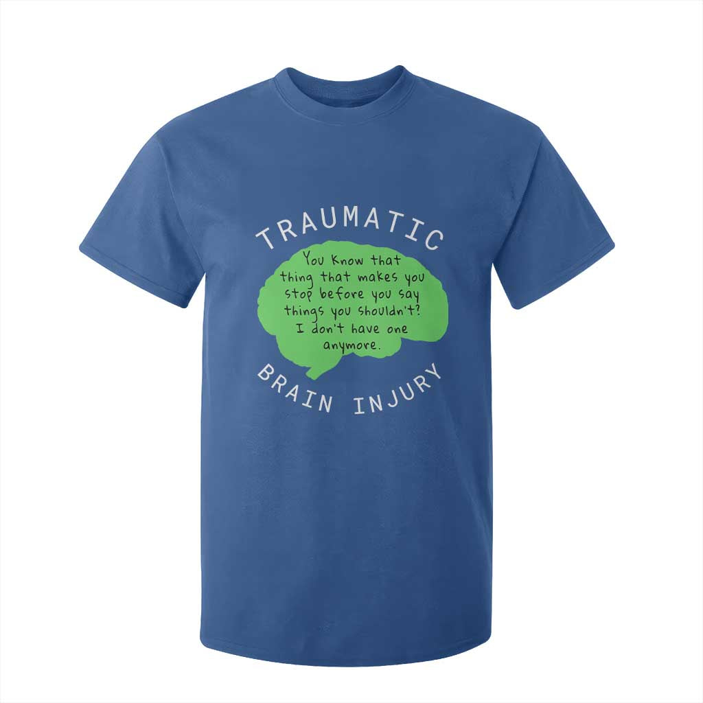 Traumatic Brain Injury Support T Shirt For Kid TBI Warrior Fighter Squad