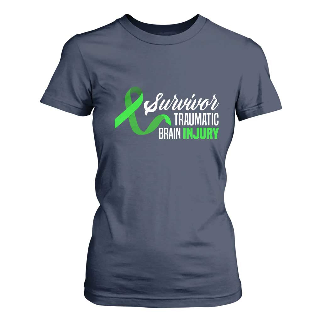 Traumatic Brain Injury Support T Shirt For Women TBI Survivor