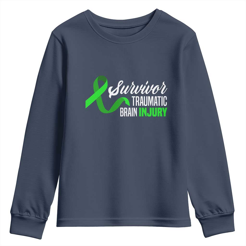 Traumatic Brain Injury Support Youth Sweatshirt TBI Survivor