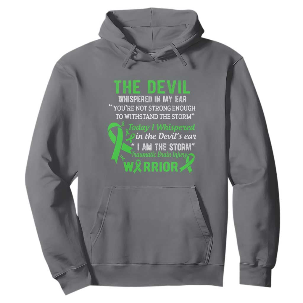 Traumatic Brain Injury Support Hoodie I Am The Storm TBI Warrior