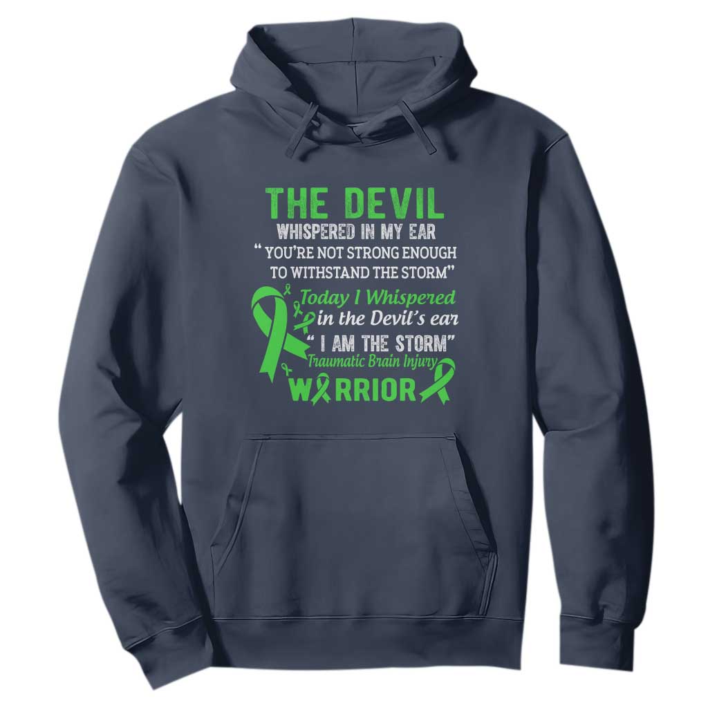Traumatic Brain Injury Support Hoodie I Am The Storm TBI Warrior