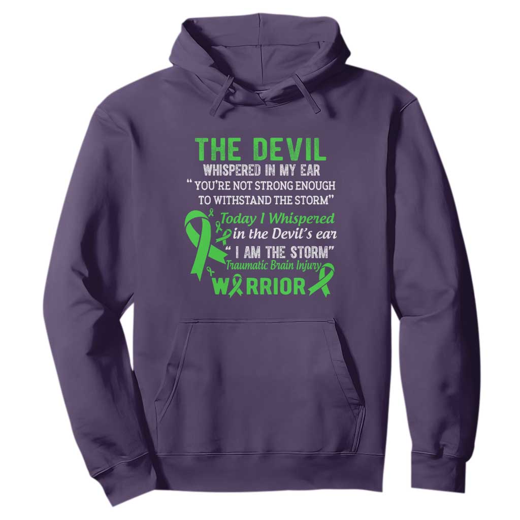 Traumatic Brain Injury Support Hoodie I Am The Storm TBI Warrior