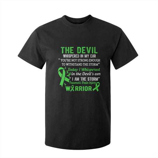 Traumatic Brain Injury Support T Shirt For Kid I Am The Storm TBI Warrior