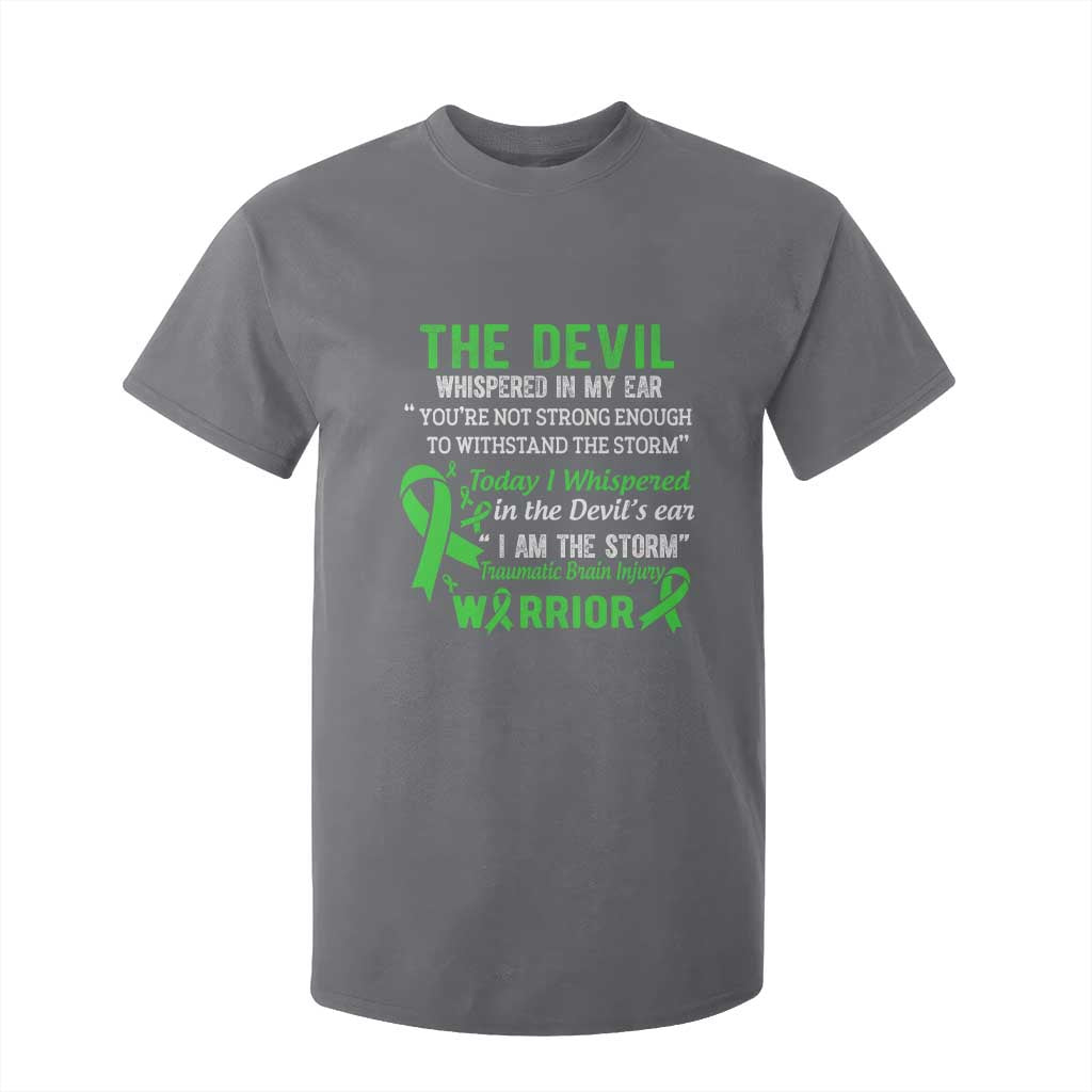 Traumatic Brain Injury Support T Shirt For Kid I Am The Storm TBI Warrior
