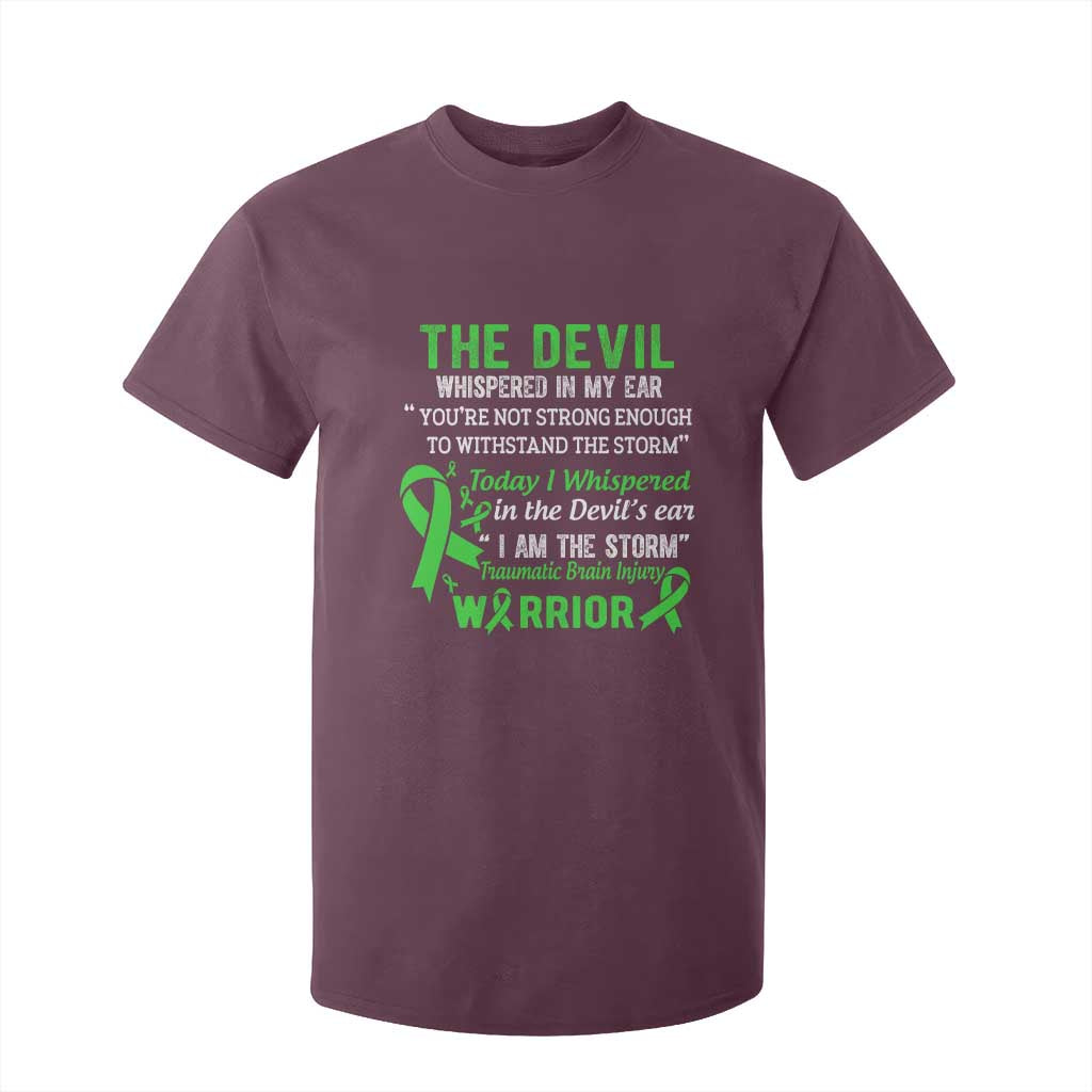 Traumatic Brain Injury Support T Shirt For Kid I Am The Storm TBI Warrior