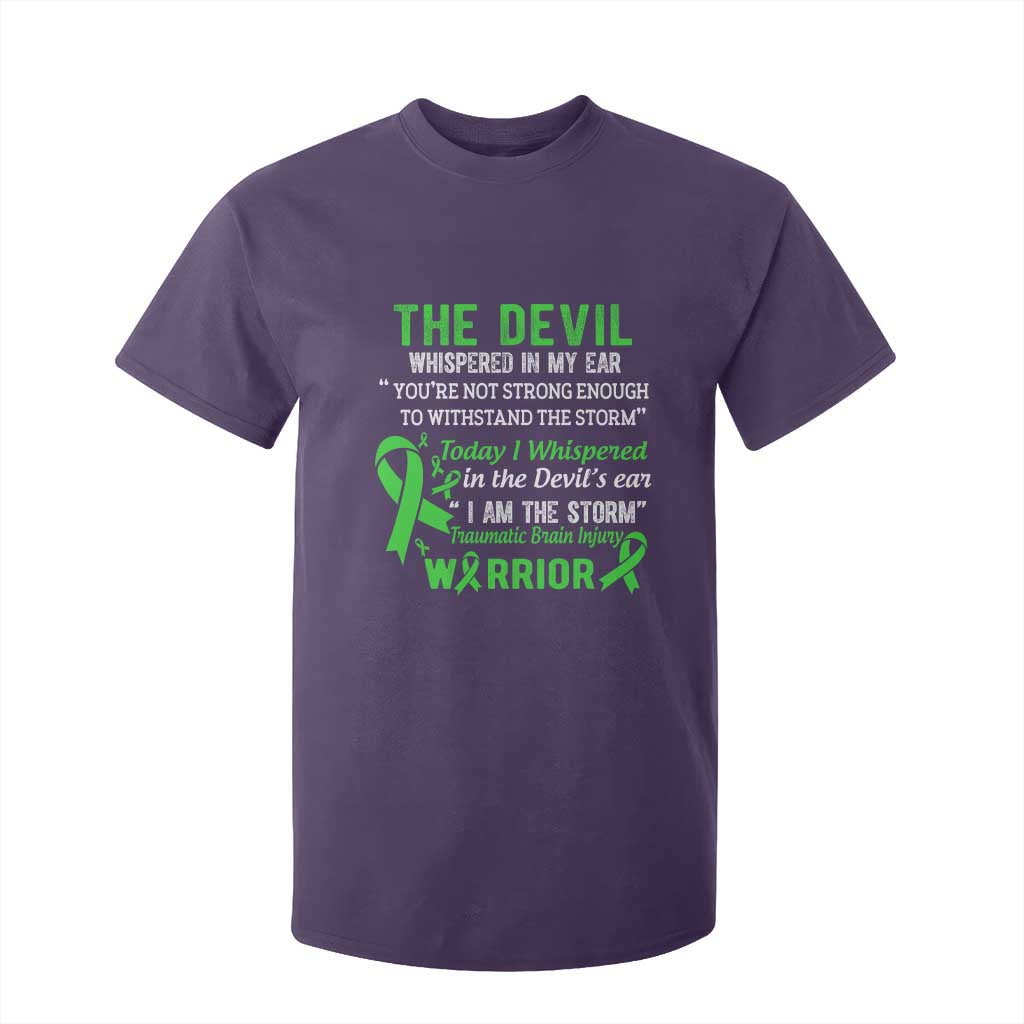 Traumatic Brain Injury Support T Shirt For Kid I Am The Storm TBI Warrior
