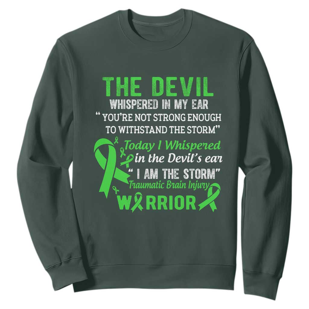 Traumatic Brain Injury Support Sweatshirt I Am The Storm TBI Warrior