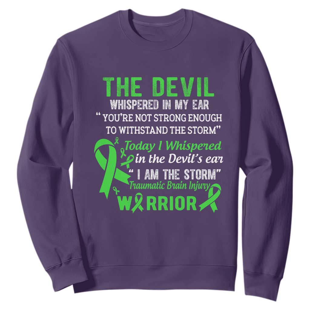 Traumatic Brain Injury Support Sweatshirt I Am The Storm TBI Warrior