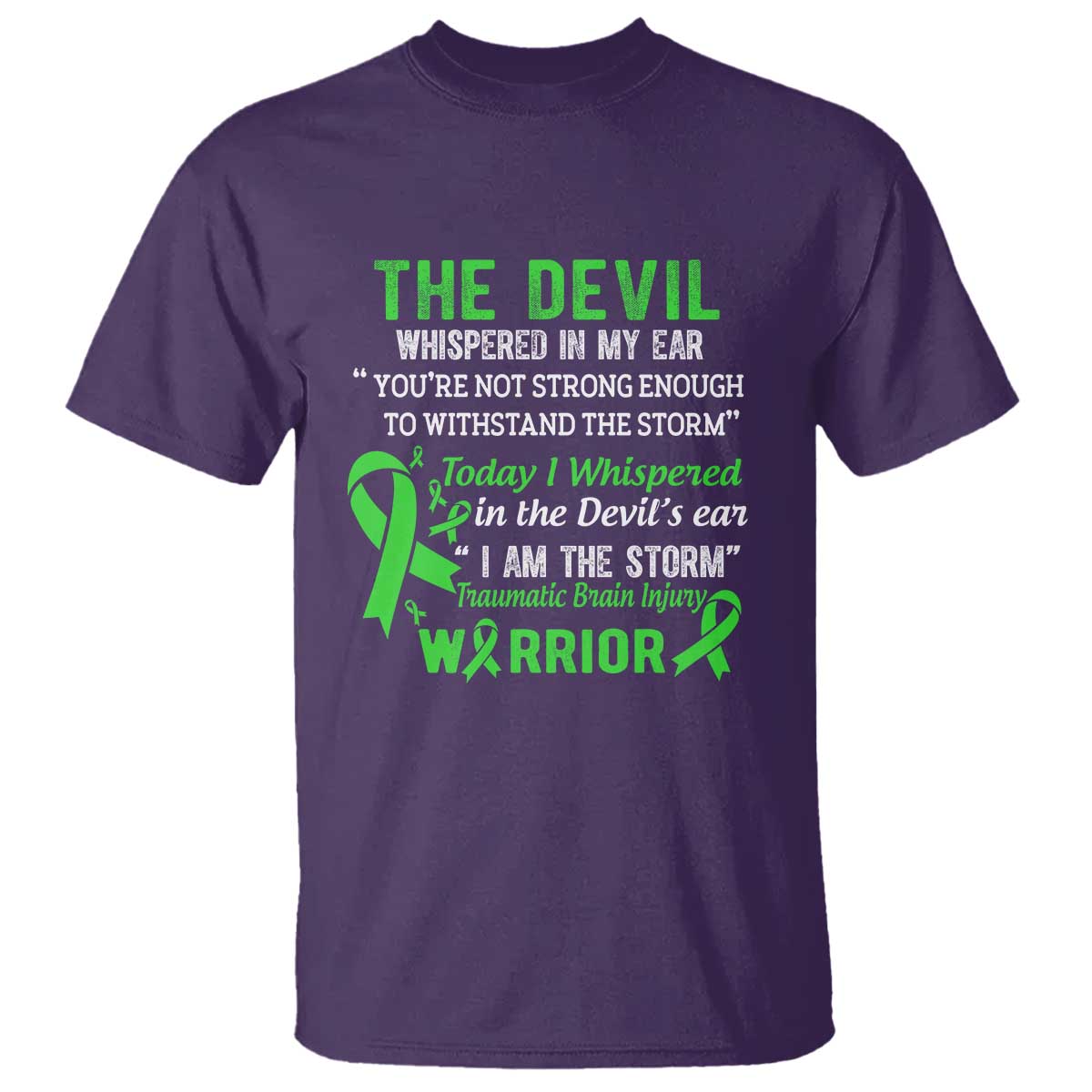 Traumatic Brain Injury Support T Shirt I Am The Storm TBI Warrior