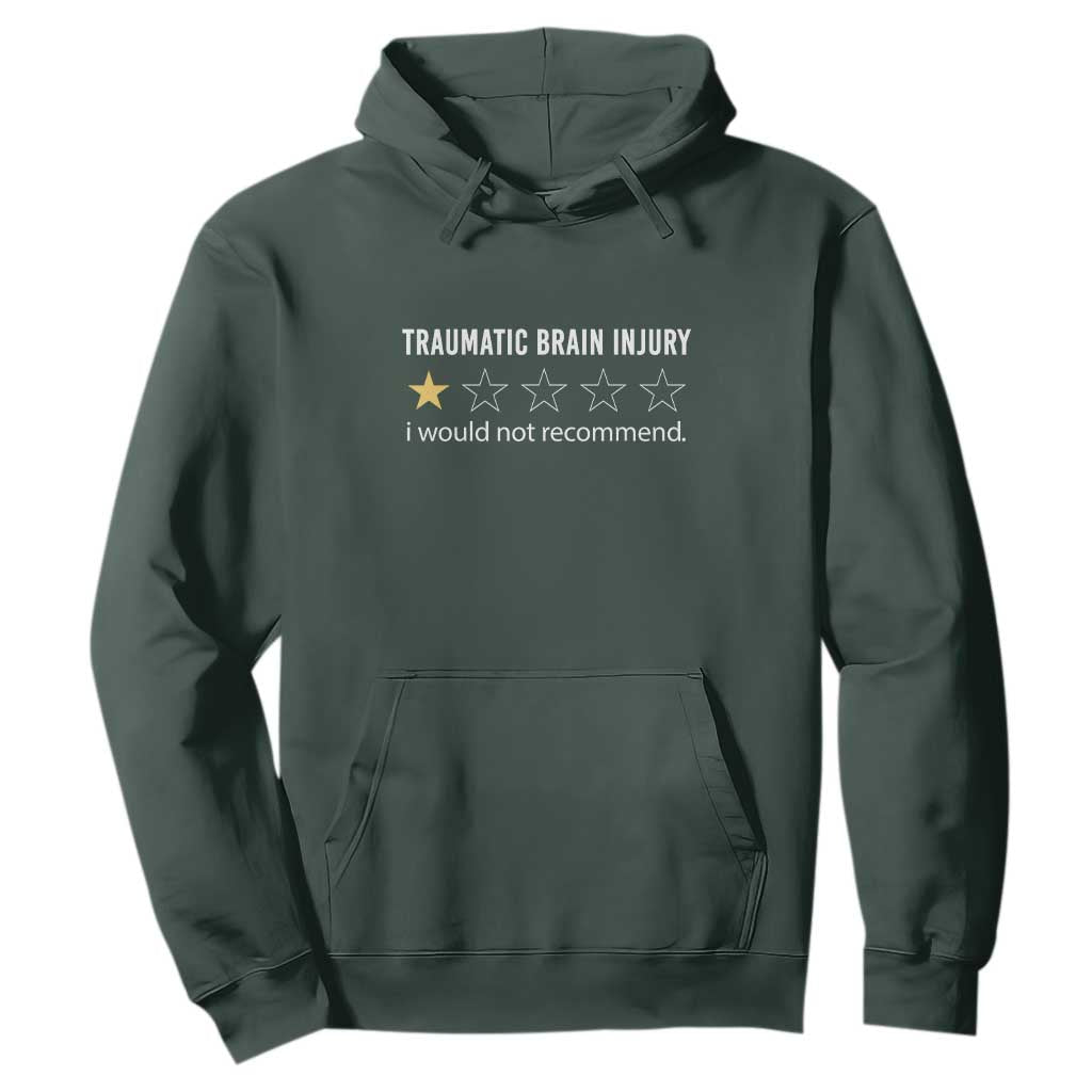 Traumatic Brain Injury Support Hoodie I Would Not Recommend TBI Warrior