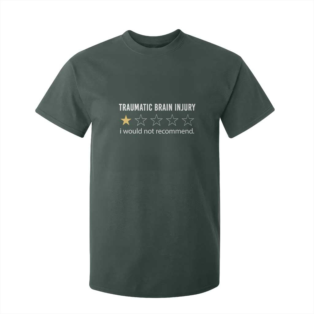 Traumatic Brain Injury Support T Shirt For Kid I Would Not Recommend TBI Warrior