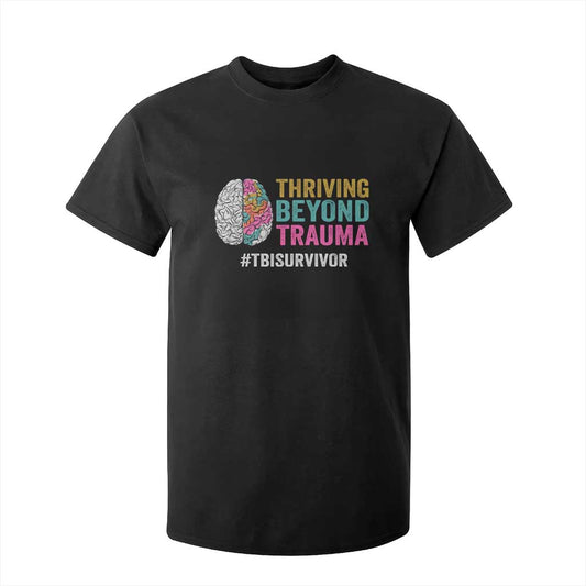 Traumatic Brain Injury Support T Shirt For Kid Thriving Beyond Trauma TBI Survivor