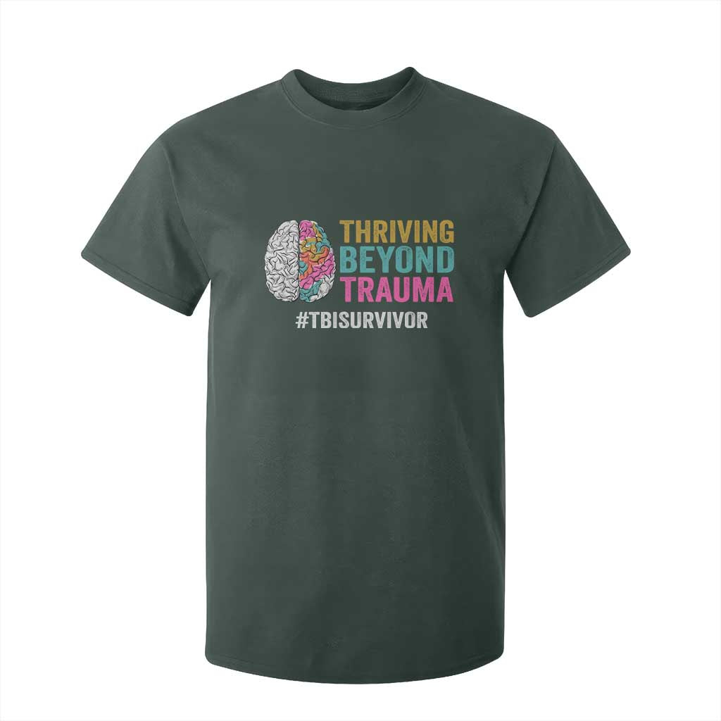 Traumatic Brain Injury Support T Shirt For Kid Thriving Beyond Trauma TBI Survivor