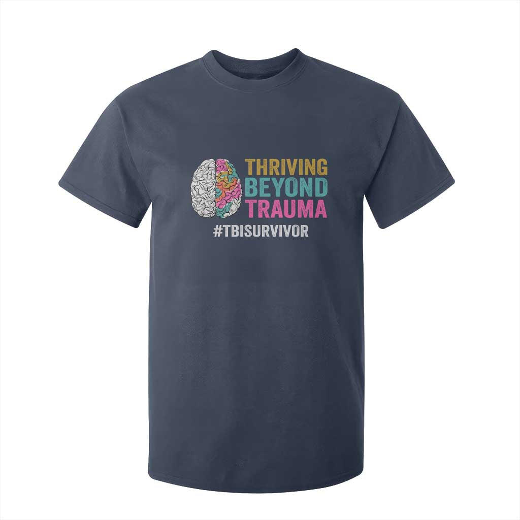 Traumatic Brain Injury Support T Shirt For Kid Thriving Beyond Trauma TBI Survivor