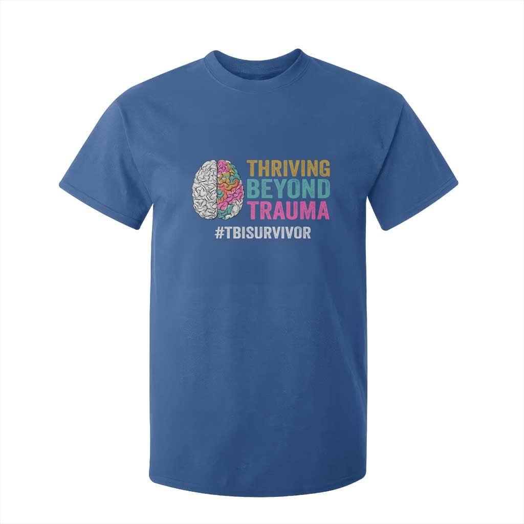 Traumatic Brain Injury Support T Shirt For Kid Thriving Beyond Trauma TBI Survivor