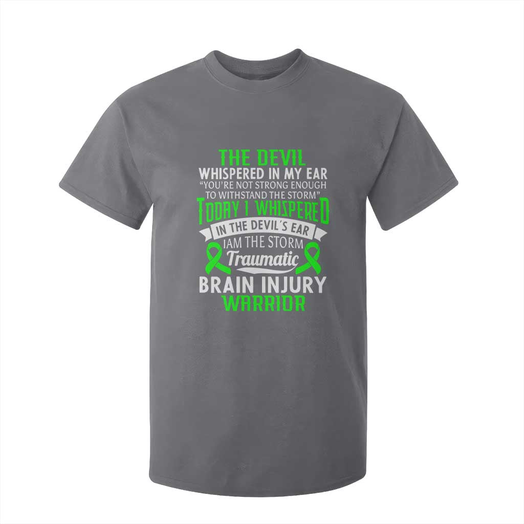 Traumatic Brain Injury Support T Shirt For Kid TBI Warrior I Am The Storm