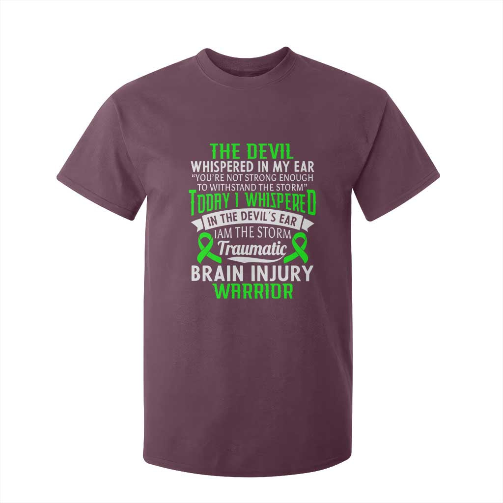 Traumatic Brain Injury Support T Shirt For Kid TBI Warrior I Am The Storm