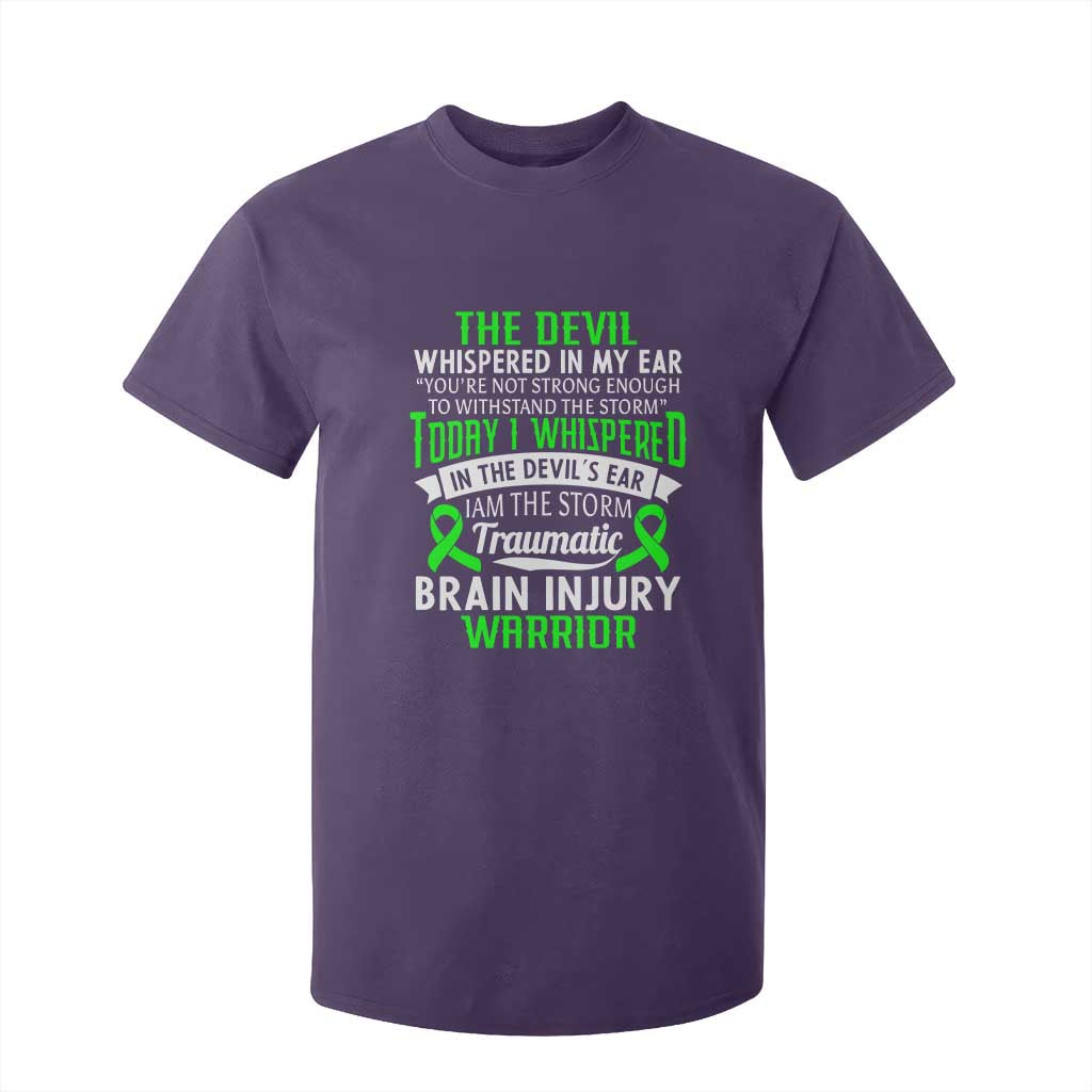 Traumatic Brain Injury Support T Shirt For Kid TBI Warrior I Am The Storm