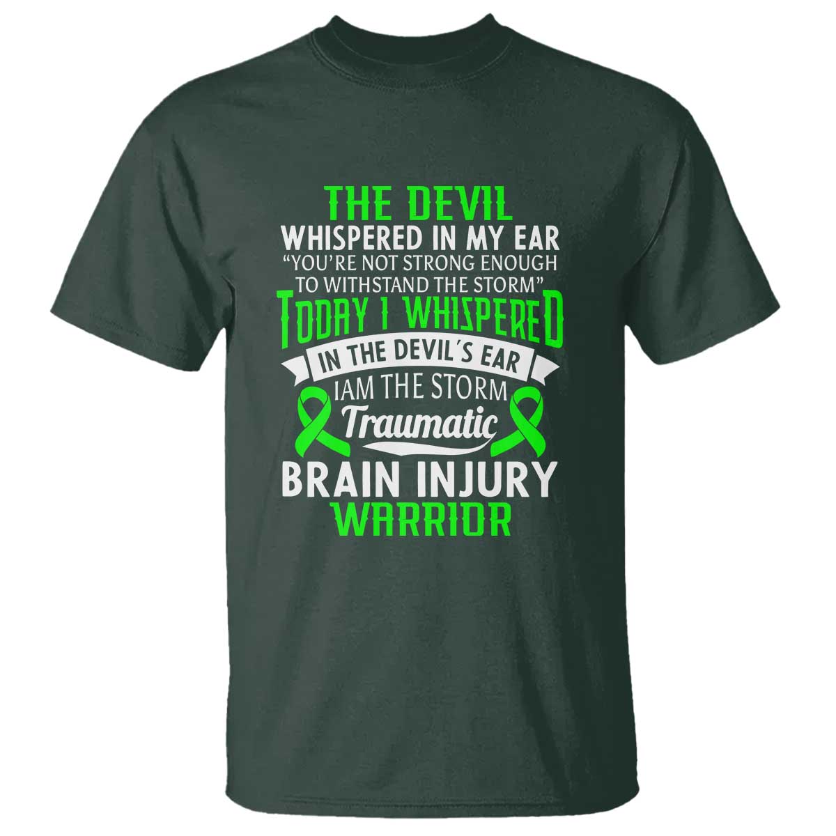 Traumatic Brain Injury Support T Shirt TBI Warrior I Am The Storm