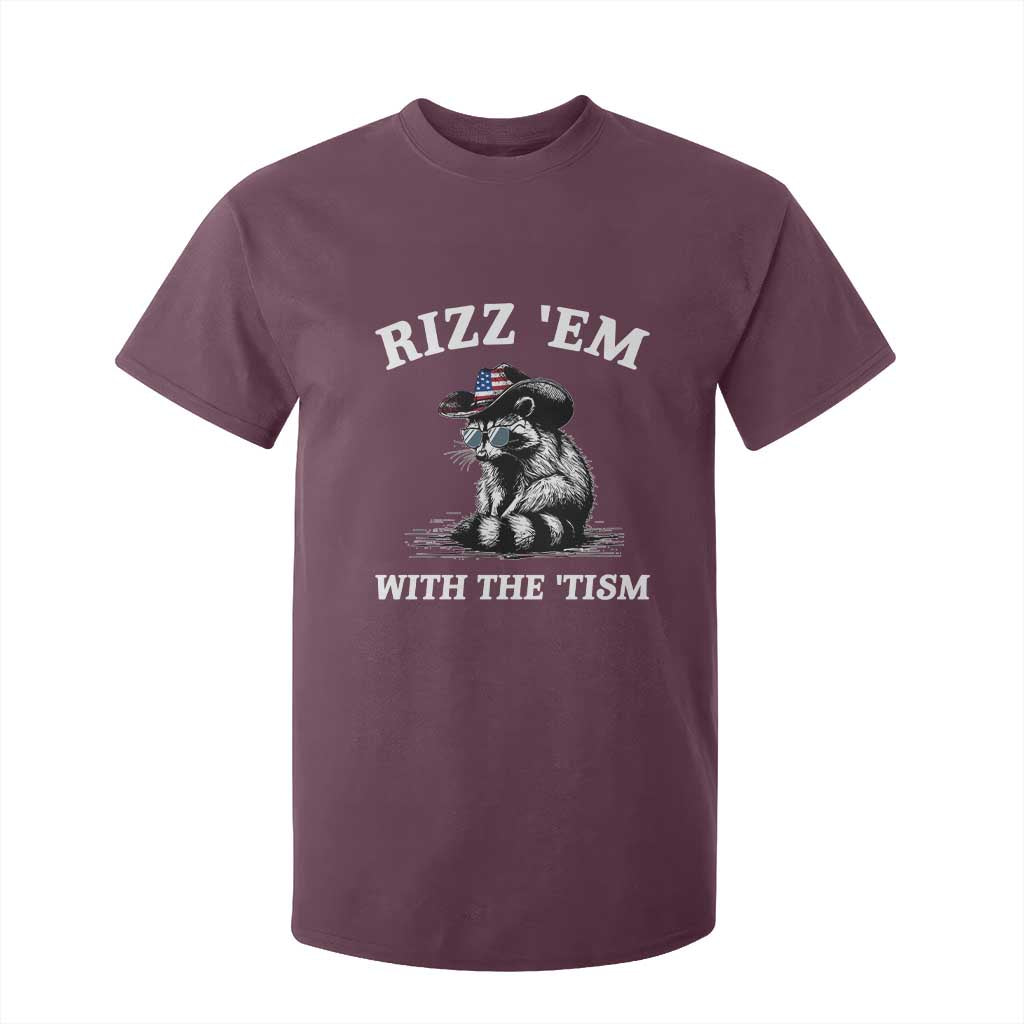Autism Racoon Cowboy T Shirt For Kid Rizz Em With The Tism