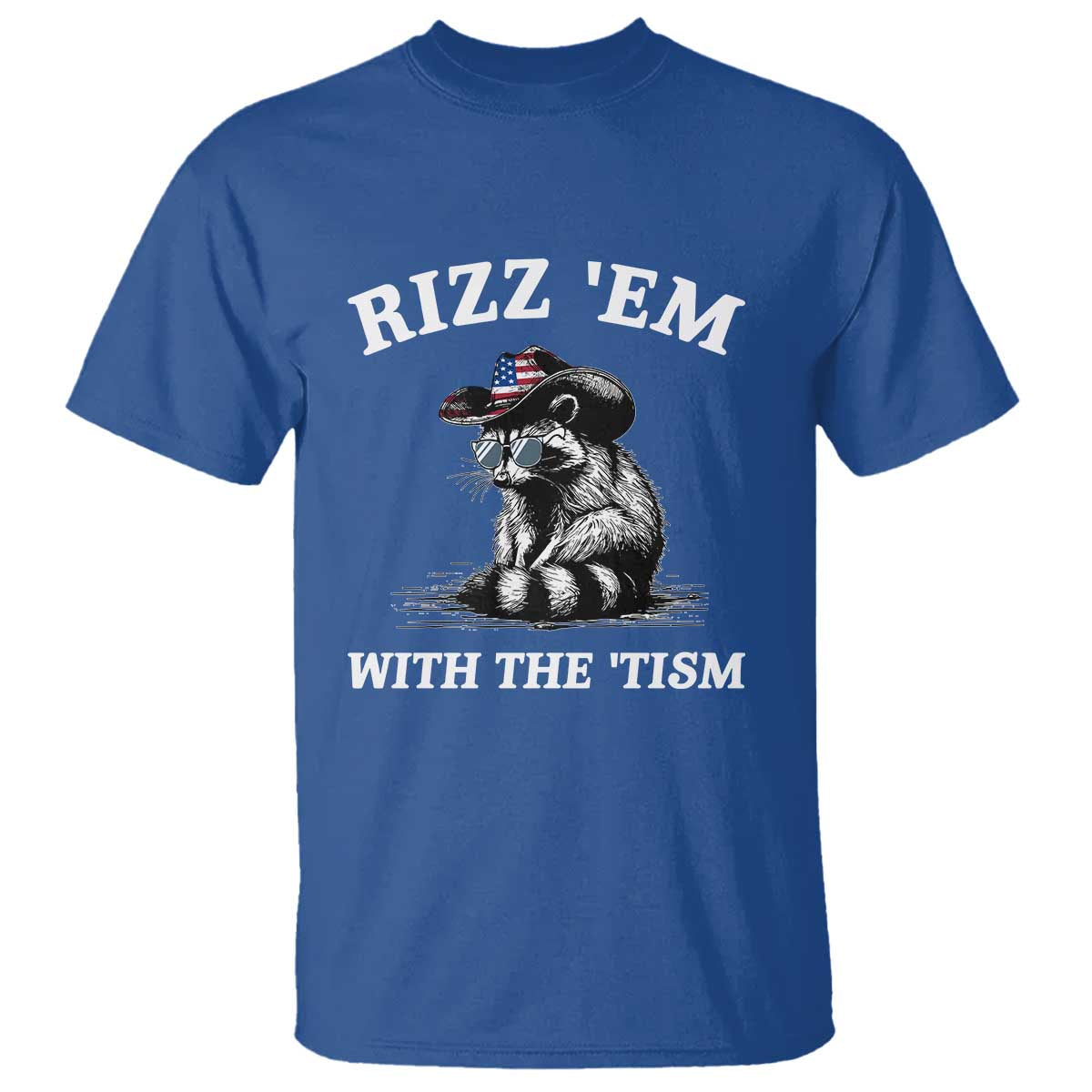 autism-racoon-cowboy-t-shirt-rizz-em-with-the-tism