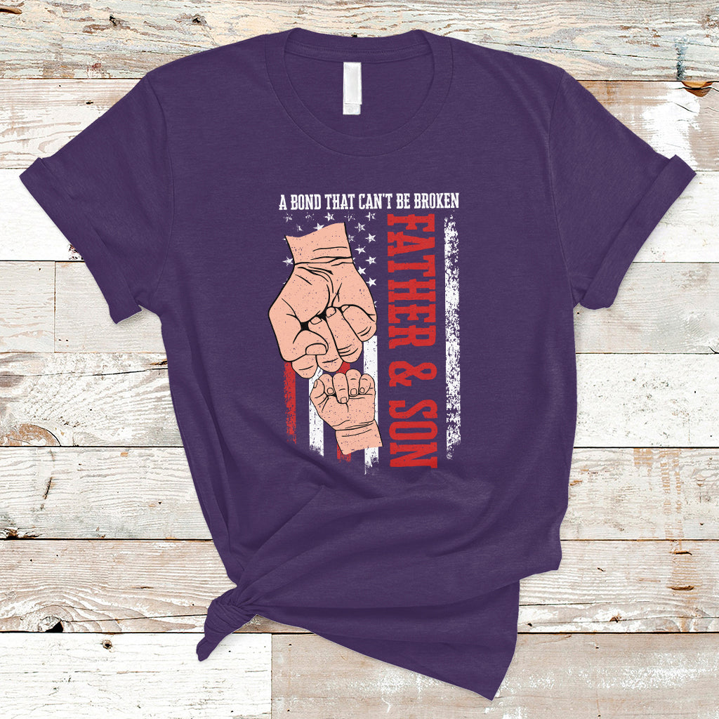 fathers-day-t-shirt-american-flag-father-and-son-a-bond-that-cant-be-broken-family-matching-dad-and-son