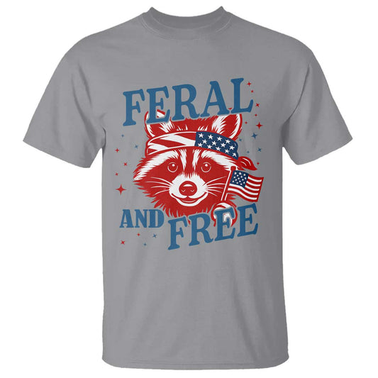 funny-feral-and-free-raccoon-t-shirt-patriotic-bandana-animal-4th-of-july-us-flag