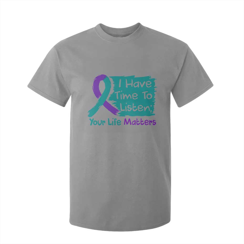Choose To Keep Going Semicolon Flower Graphic T Shirt For Kid Suicide Prevention Mental Health Support