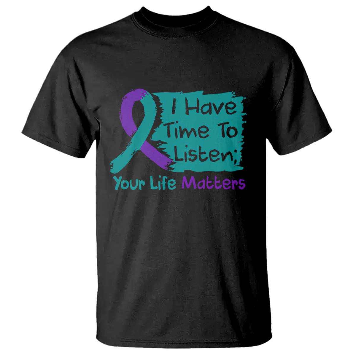 Choose To Keep Going Semicolon Flower Graphic T Shirt Suicide Prevention Mental Health Support