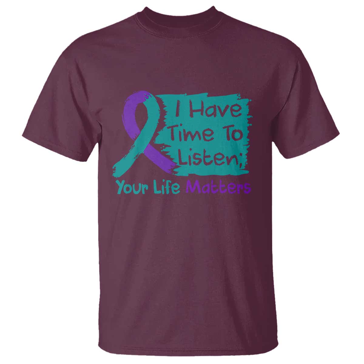 Choose To Keep Going Semicolon Flower Graphic T Shirt Suicide Prevention Mental Health Support