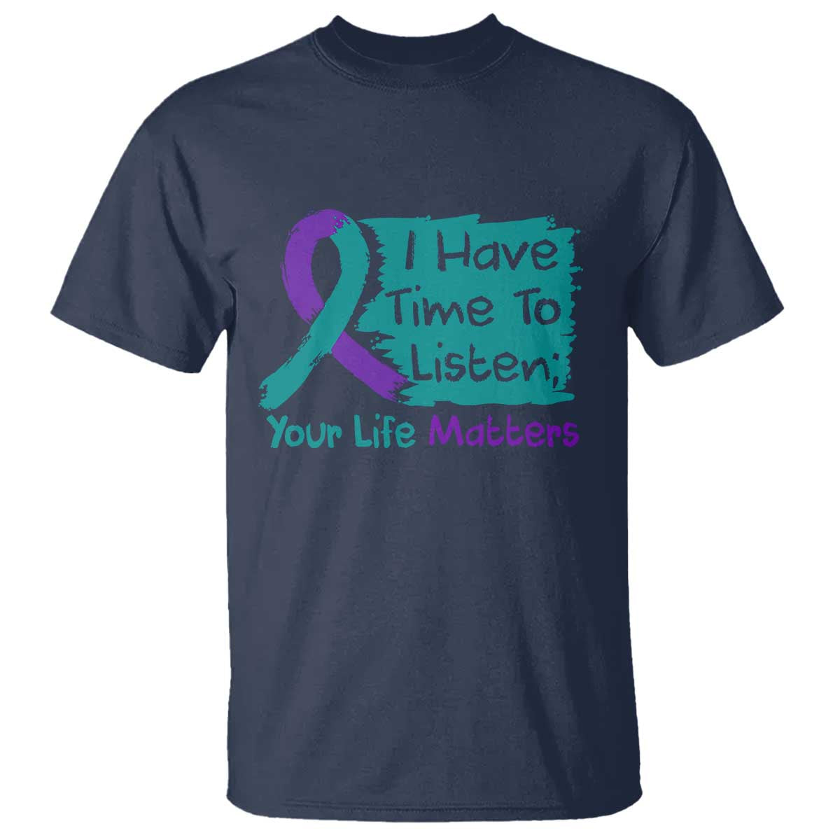 Choose To Keep Going Semicolon Flower Graphic T Shirt Suicide Prevention Mental Health Support