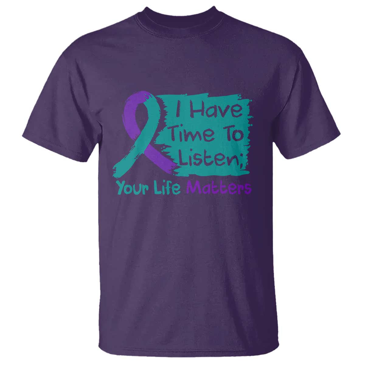 Choose To Keep Going Semicolon Flower Graphic T Shirt Suicide Prevention Mental Health Support
