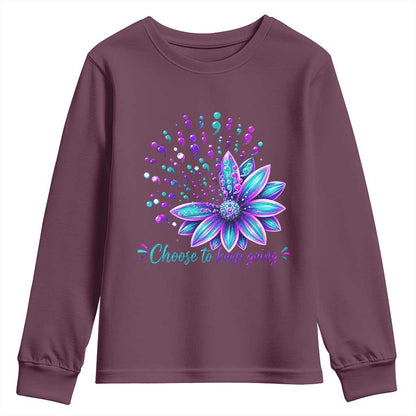 I Have Time To Listen Your Life Matters Youth Sweatshirt Suicide Prevention Mental Health Ribbon