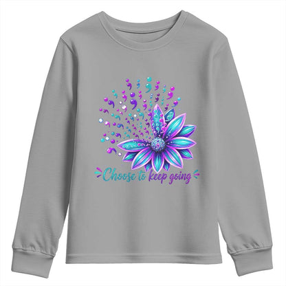 I Have Time To Listen Your Life Matters Youth Sweatshirt Suicide Prevention Mental Health Ribbon