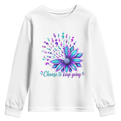 I Have Time To Listen Your Life Matters Youth Sweatshirt Suicide Prevention Mental Health Ribbon