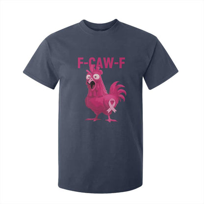 Fcawf Pink Chicken Ribbon Funny Breast Cancer Support T Shirt For Kid Sarcastic Survivor Humor