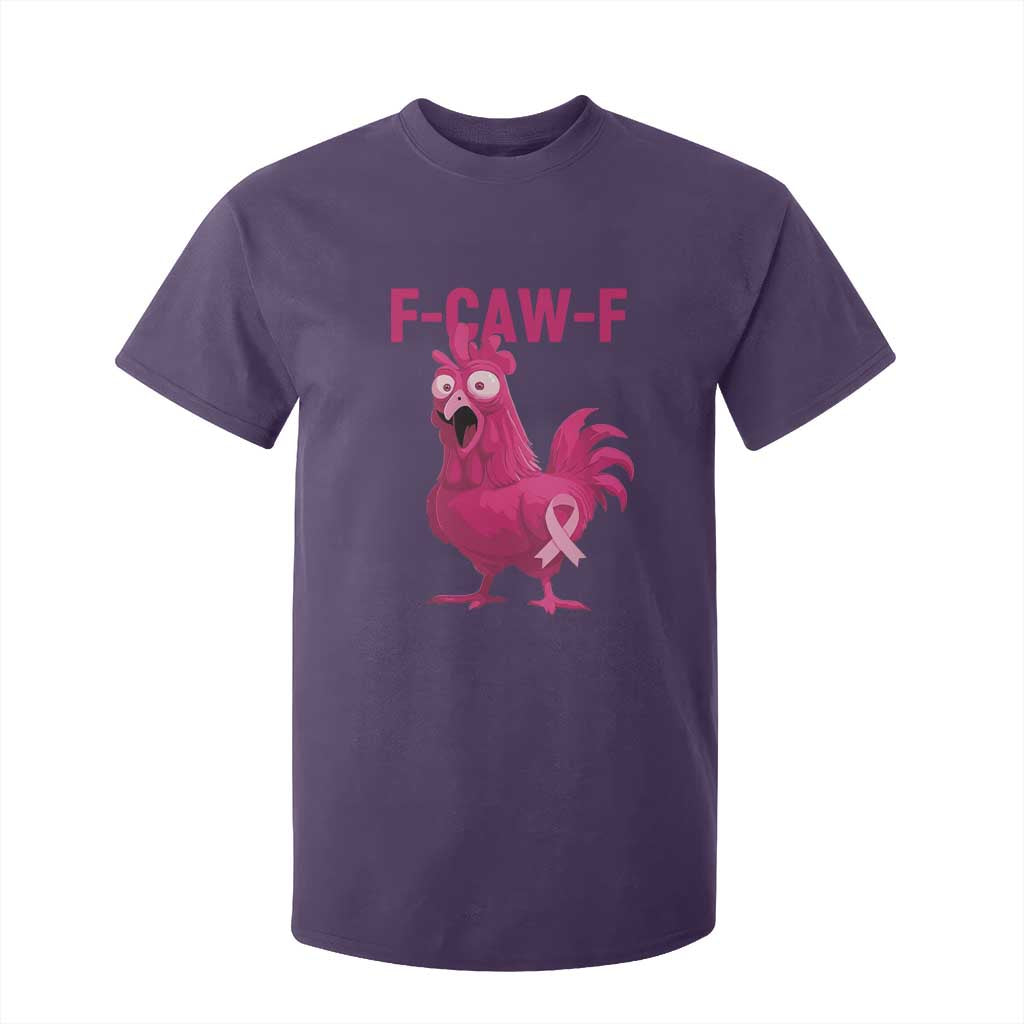 Fcawf Pink Chicken Ribbon Funny Breast Cancer Support T Shirt For Kid Sarcastic Survivor Humor