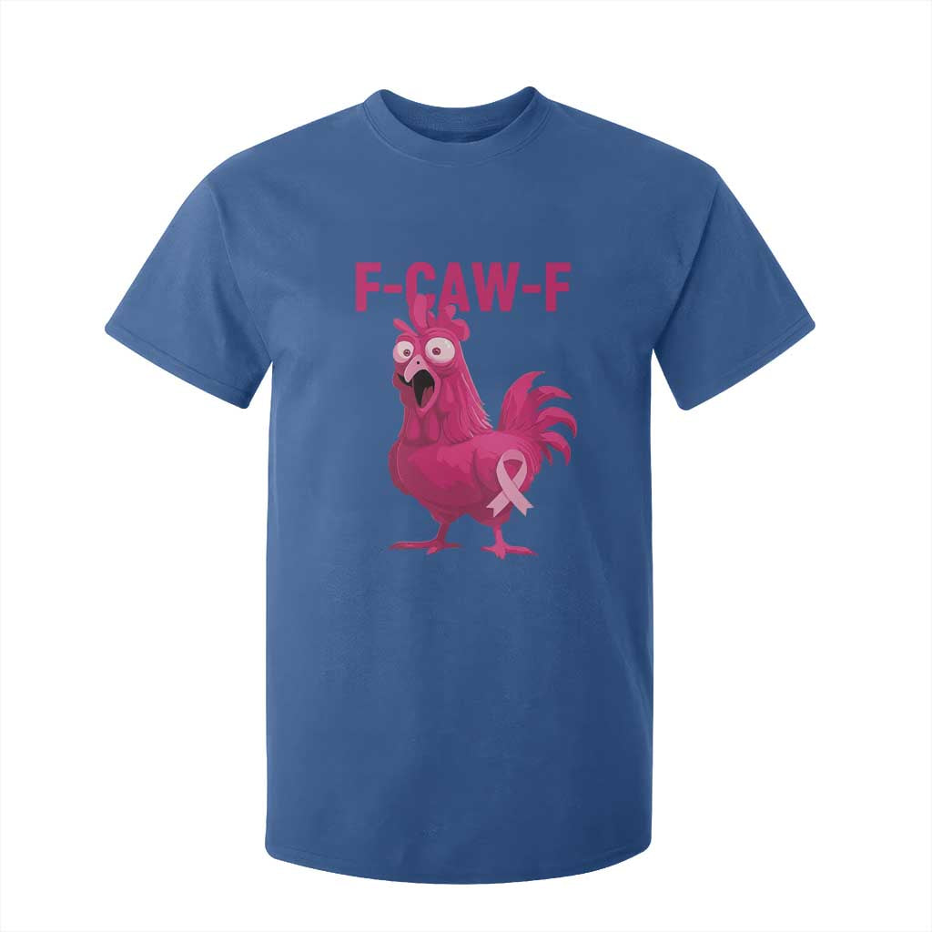 Fcawf Pink Chicken Ribbon Funny Breast Cancer Support T Shirt For Kid Sarcastic Survivor Humor